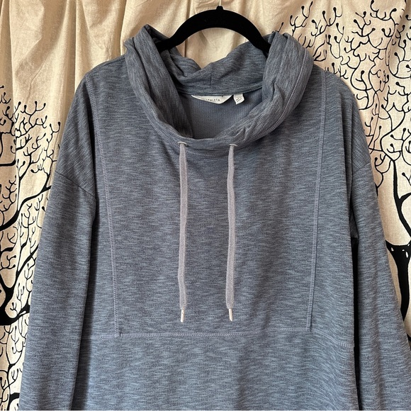 Athleta Gym to Street Sport It Cowl Neck Sweatshirt Dress - Picture 3 of 5